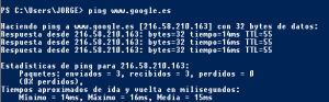 Probando ping